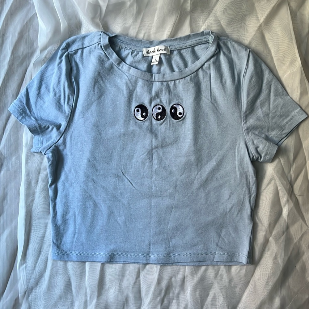 Crop T-shirt Ying Yang